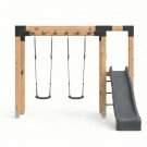 EXIT Linea Robust 110 Monkeybar mit Doppelschaukel und Rutsche