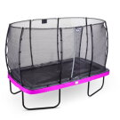 EXIT Elegant Trampolin 244x427cm mit Economy Sicherheitsnetz - lila