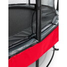 EXIT Elegant Premium Trampolin ø366cm mit Deluxe Sicherheitsnetz - rot