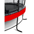 EXIT Elegant Premium Trampolin ø366cm mit Deluxe Sicherheitsnetz - rot