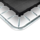 EXIT Silhouette Bodentrampolin 244x366cm mit Sicherheitsnetz - rosa