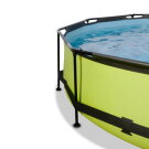 EXIT Lime Pool ø300x76cm mit Filterpump und Sonnensegel - grün
