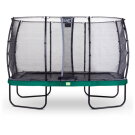 EXIT Elegant Trampolin 244x427cm mit Economy Sicherheitsnetz - grün