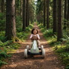 EXIT Foxy Go-Kart f&uuml;r Kinder gr&uuml;n | Pedal-Go-Kart ab 2 Jahren