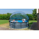 EXIT Black Leather Pool &oslash;450x122cm mit Sandfilterpumpe und Abdeckung - schwarz