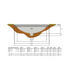 EXIT Supreme ebenerdiges Trampolin ø305cm mit Sicherheitsnetz - grau