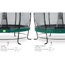 EXIT Elegant Trampolin ø253cm mit Economy Sicherheitsnetz - grün