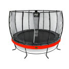 EXIT Elegant Premium Trampolin ø366cm mit Deluxe Sicherheitsnetz - rot
