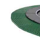 EXIT Dynamic ebenerdiges Trampolin ø366cm mit Freezone Sicherheitsplatten - schwarz