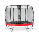 EXIT Elegant Premium Trampolin ø305cm mit Deluxe Sicherheitsnetz - rot