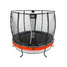 EXIT Elegant Premium Trampolin ø253cm mit Deluxe Sicherheitsnetz - rot