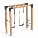 EXIT Linea Robust 110 Holz-Monkeybar mit Doppelschaukel