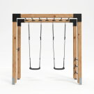 EXIT Linea Robust 110 Holz-Monkeybar mit Doppelschaukel