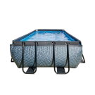 EXIT Stone Pool 540x250x100cm mit Filterpumpe - grau
