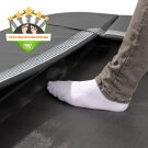 EXIT InTerra ebenerdige sports Trampolin 244x366cm - schwarz