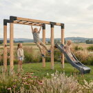 EXIT Linea Robust 110 Monkeybar mit Doppelschaukel und Rutsche