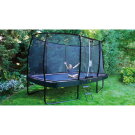 EXIT Elegant Premium Trampolin Komplettset 244x427cm - schwarz
