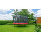 EXIT Elegant Premium Trampolin ø366cm mit Deluxe Sicherheitsnetz - rot