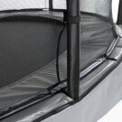 EXIT Elegant Premium Inground-Trampolin ø427cm mit Deluxe Sicherheitsnetz - grau