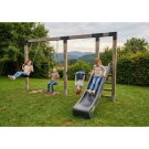 EXIT Linea Robust 110 Doppelschaukel mit Reckstange und Rutsche