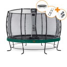 EXIT Elegant Premium Trampolin Komplettset ø366cm - grün