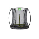 EXIT Silhouette Bodentrampolin ø183cm mit Sicherheitsnetz - schwarz