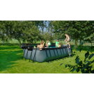 EXIT Wood Pool 540x250x122cm mit Sandfilterpumpe - braun