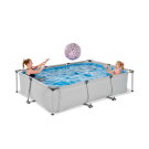 EXIT Soft Grey Pool 300x200x65cm mit Filterpumpe - grau