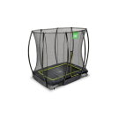 EXIT Silhouette Bodentrampolin 153x214cm mit Sicherheitsnetz - schwarz