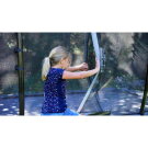 EXIT Elegant Trampolin 244x427cm mit Economy Sicherheitsnetz - grün