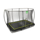 EXIT Silhouette Bodentrampolin 244x366cm mit Sicherheitsnetz - schwarz