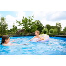 EXIT Black Leather Pool ø360x122cm mit Sandfilterpumpe - schwarz