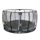 EXIT Elegant Premium Inground-Trampolin ø366cm mit Deluxe Sicherheitsnetz - schwarz