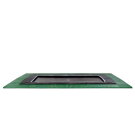 EXIT Dynamic ebenerdiges Trampolin 305x519cm mit Freezone Sicherheitsplatten - schwarz