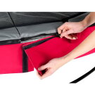 EXIT Elegant Premium Trampolin ø366cm mit Deluxe Sicherheitsnetz - rot