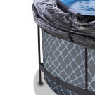 EXIT Stone Pool &oslash;360x122cm mit Sandfilterpumpe und Abdeckung und W&auml;rmepumpe - grau