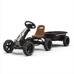 EXIT Foxy Go-Kart mit Anh&auml;nger f&uuml;r Kinder schwarz | ab 2 Jahren