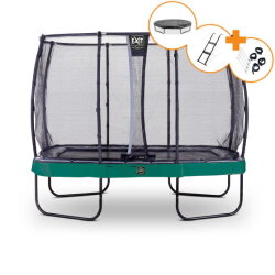 EXIT Elegant Premium Trampolin Komplettset 214x366cm - grün