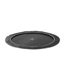 EXIT InTerra ebenerdige sports Trampolin &oslash;366cm - schwarz