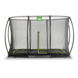 EXIT Silhouette Bodentrampolin 244x366cm mit Sicherheitsnetz - schwarz