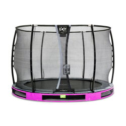 EXIT Elegant Premium Inground-Trampolin ø305cm mit Deluxe Sicherheitsnetz - lila