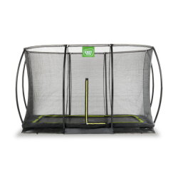 EXIT Silhouette Bodentrampolin 214x305cm mit Sicherheitsnetz - schwarz