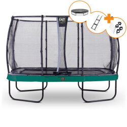 EXIT Elegant Premium Trampolin Komplettset 244x427cm - grün