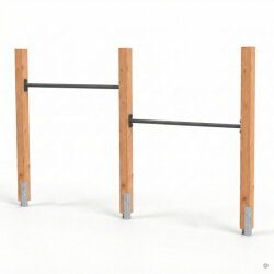 EXIT Linea Robust 110 Doppel-Holz-Reckstange | Douglas-Holz