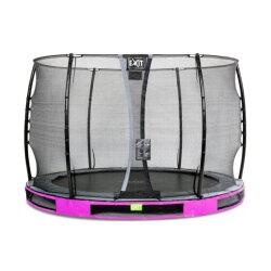 EXIT Elegant Inground-Trampolin ø305cm mit Economy Sicherheitsnetz - lila