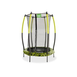 EXIT Tiggy junior Trampolin mit Sicherheitsnetz ø140cm - schwarz/grün