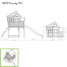 EXIT Crooky 750 Holzspielhaus - graubeige