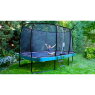 EXIT Elegant Premium Trampolin 214x366cm mit Deluxe Sicherheitsnetz - lila