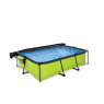 EXIT Lime Pool 220x150x65cm mit Filterpumpe und Sonnensegel - grün