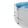 EXIT Soft Grey Pool ø360x76cm mit Filterpumpe und Sonnensegel - grau